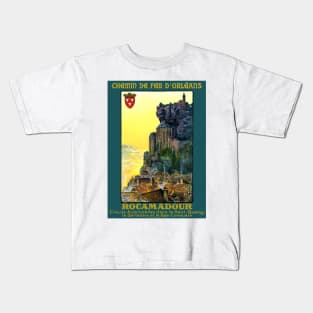 Vintage Travel Poster France Rocamadour Kids T-Shirt